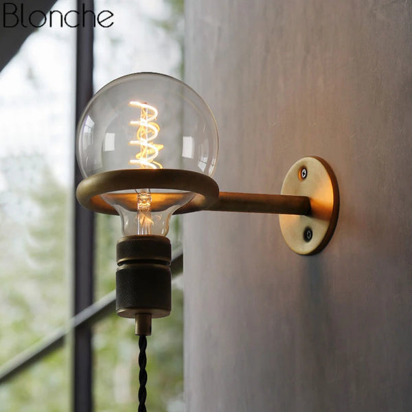 Glass bulb Wall Light
